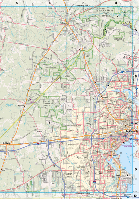 Florida Atlas & Gazetteer Page 51 Preview 1