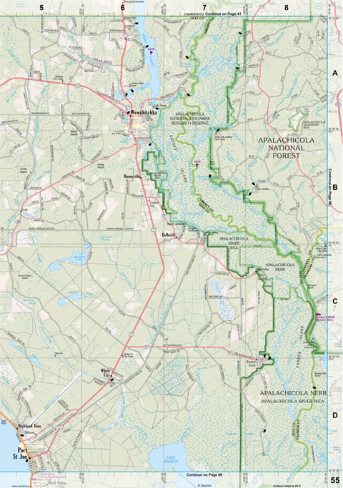 Florida Atlas & Gazetteer Page 55 Preview 1