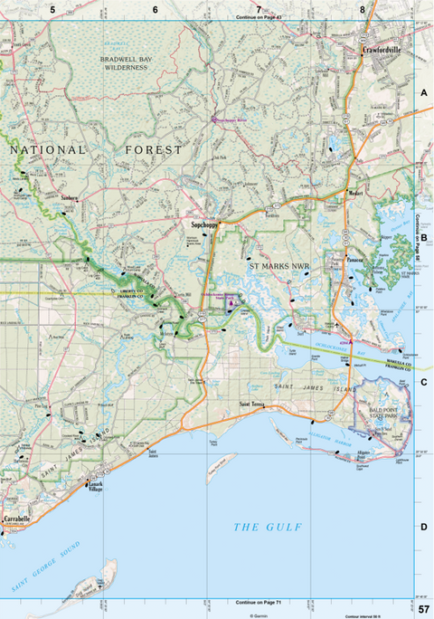 Florida Atlas & Gazetteer Page 57 Preview 1