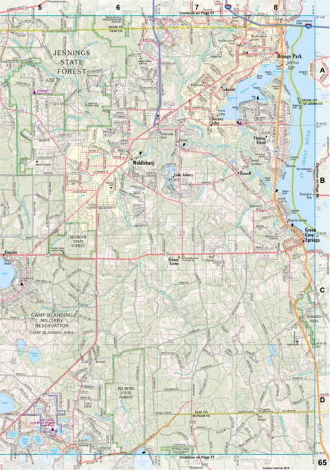 Florida Atlas & Gazetteer Page 65 Preview 1