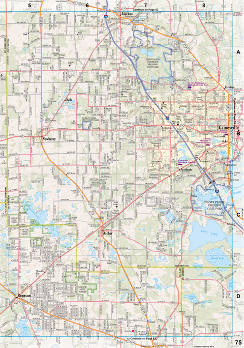 Florida Atlas & Gazetteer Page 75 Preview 1