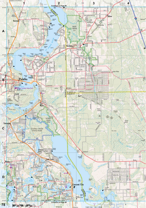 Florida Atlas & Gazetteer Page 78 Preview 1