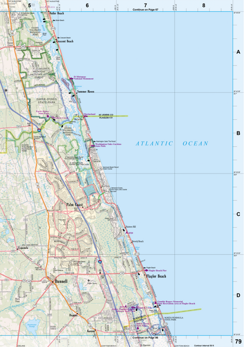 Florida Atlas & Gazetteer Page 79 Preview 1