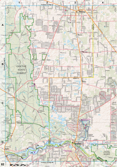 Florida Atlas & Gazetteer Page 82 Preview 1