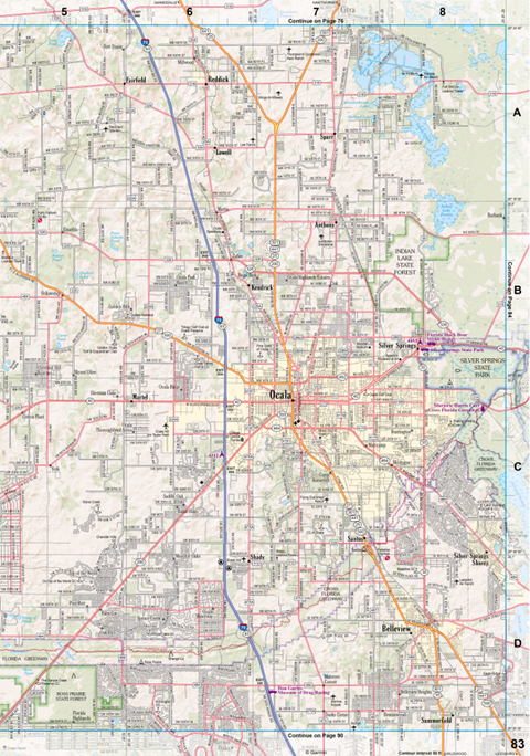 Florida Atlas & Gazetteer Page 83 Preview 1