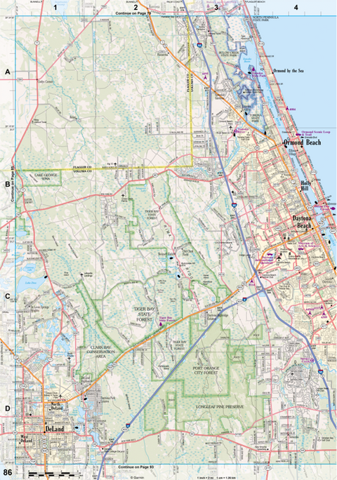 Florida Atlas & Gazetteer Page 86 Preview 1