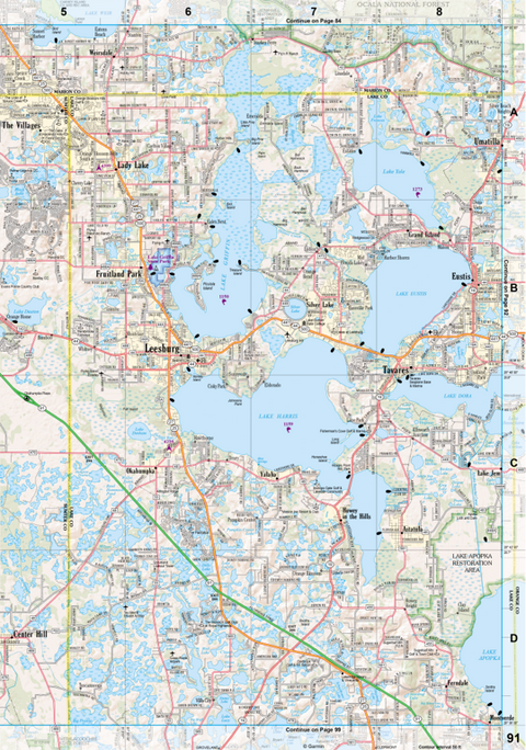 Florida Atlas & Gazetteer Page 91 Preview 1