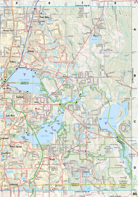 Florida Atlas & Gazetteer Page 93 Preview 1