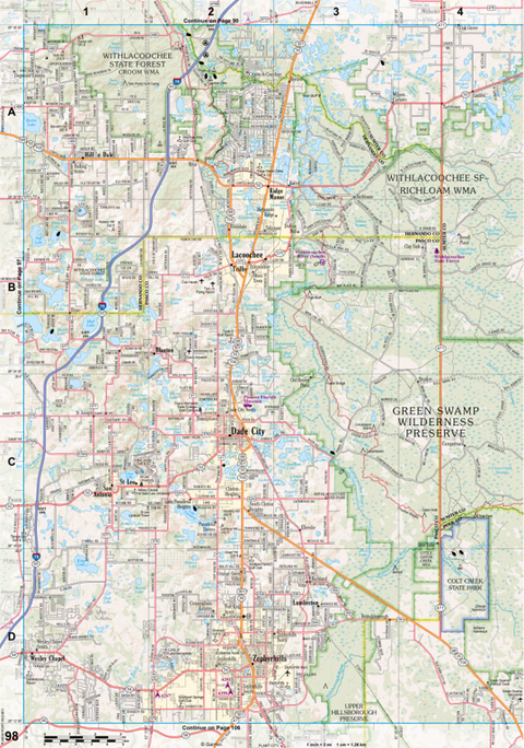 Florida Atlas & Gazetteer Page 98 Preview 1