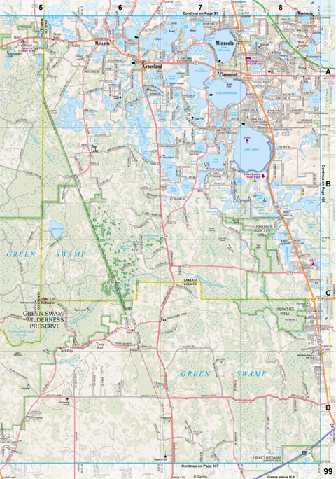 Florida Atlas & Gazetteer Page 99 Preview 1