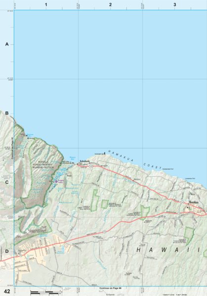 Garmin Hawaii Atlas & Gazetteer Page 42 digital map