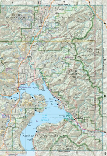 Garmin Idaho Atlas & Gazetteer Page 15 digital map