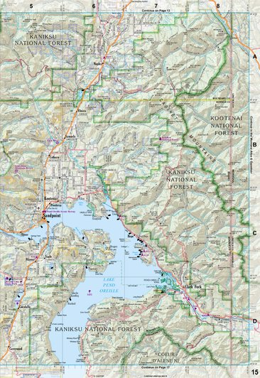 Idaho Atlas & Gazetteer Page 15 Preview 1