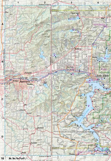 Idaho Atlas & Gazetteer Page 16 Preview 1