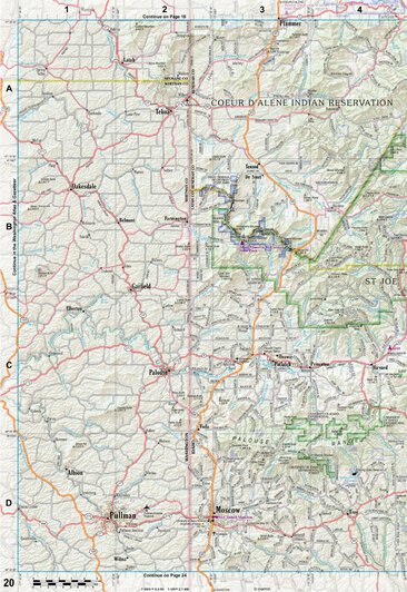 Idaho Atlas & Gazetteer Page 20 Preview 1