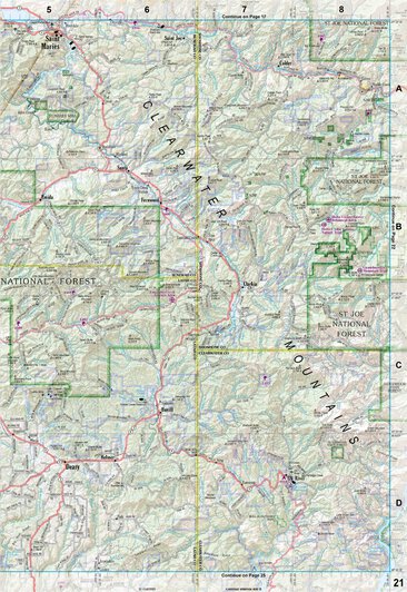 Idaho Atlas & Gazetteer Page 21 Preview 1