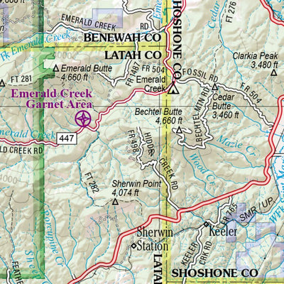 Idaho Atlas & Gazetteer Page 21 Preview 2