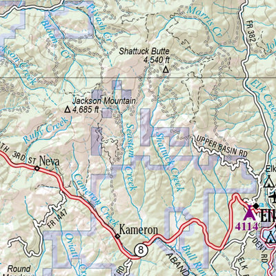 Idaho Atlas & Gazetteer Page 21 Preview 3