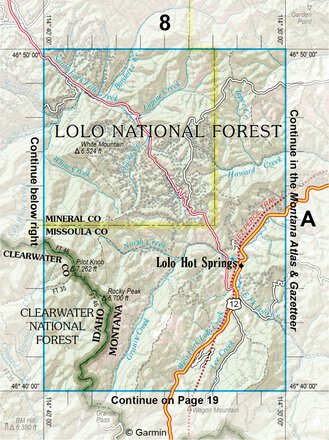 Idaho Atlas & Gazetteer Page 23 Inset Preview 1