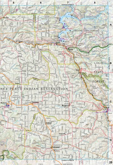 Idaho Atlas & Gazetteer Page 25 Preview 1