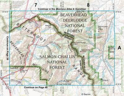 Idaho Atlas & Gazetteer Page 33 Inset Preview 1