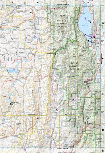 Idaho Atlas & Gazetteer Page 41 Preview 1