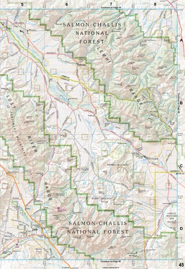 Idaho Atlas & Gazetteer Page 45 Preview 1