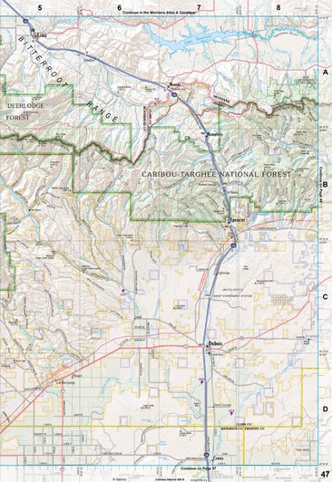 Idaho Atlas & Gazetteer Page 47 Preview 1