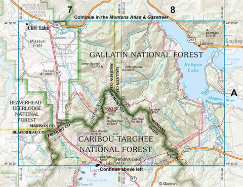 Idaho Atlas & Gazetteer Page 49 Inset Preview 1