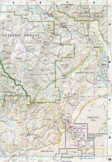 Idaho Atlas & Gazetteer Page 55 Preview 1