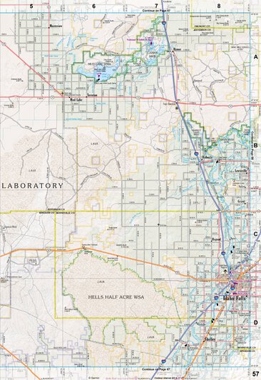 Idaho Atlas & Gazetteer Page 57 Preview 1