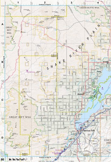 Idaho Atlas & Gazetteer Page 66 Preview 1