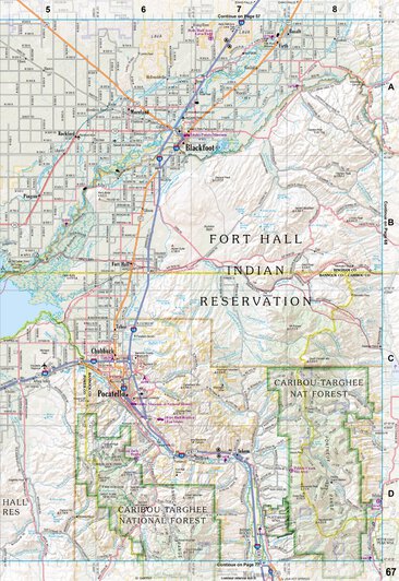 Idaho Atlas & Gazetteer Page 67 Preview 1