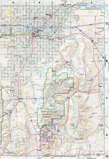 Idaho Atlas & Gazetteer Page 75 Preview 1