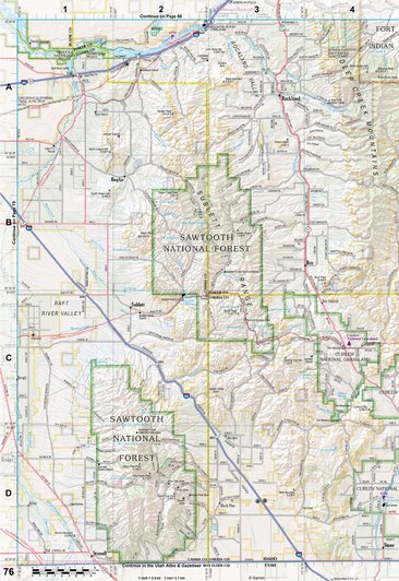 Idaho Atlas & Gazetteer Page 76 Preview 1