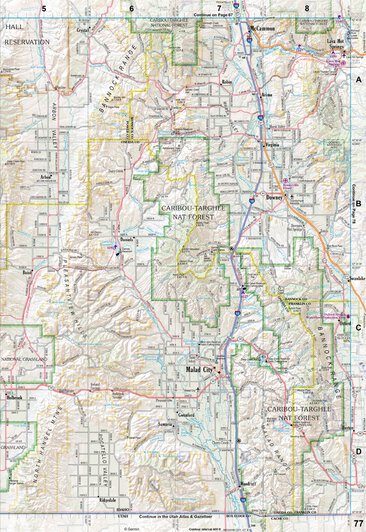 Idaho Atlas & Gazetteer Page 77 Preview 1