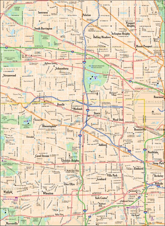 Illinois Atlas & Gazetteer Chicago Vicinity 1 Map by Garmin | Avenza Maps