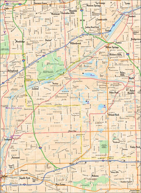 Illinois Atlas & Gazetteer Chicago Vicinity 3 Preview 1