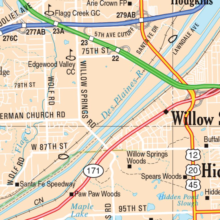 Illinois Atlas & Gazetteer Chicago Vicinity 3 Map by Garmin | Avenza Maps