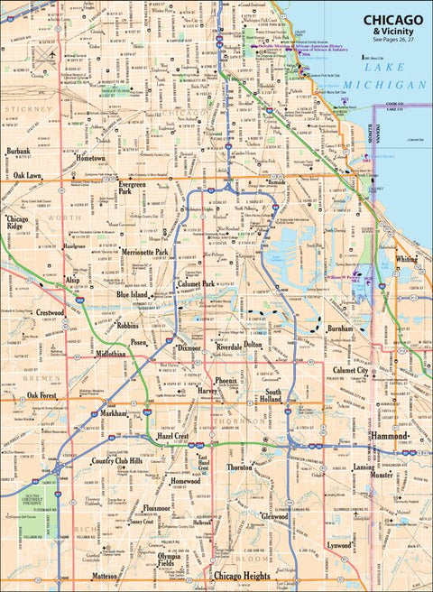 Illinois Atlas & Gazetteer Chicago Vicinity 4 Preview 1