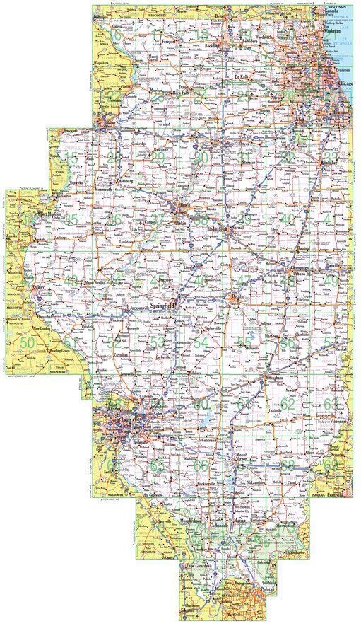 Illinois Atlas & Gazetteer Overview Map by Garmin | Avenza Maps