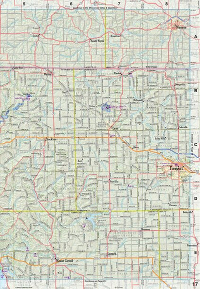 Illinois Atlas & Gazetteer Page 17 Preview 1