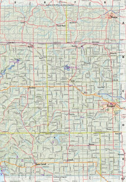Illinois Atlas & Gazetteer Page 17 Preview 1