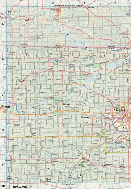 Illinois Atlas & Gazetteer Page 18 Preview 1