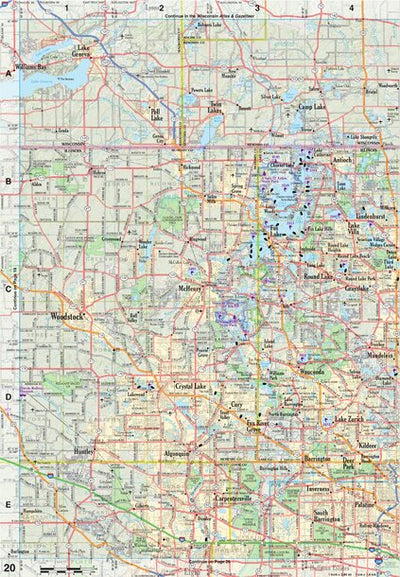 Illinois Atlas & Gazetteer Page 20 Preview 1