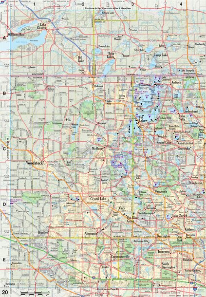 Illinois Atlas & Gazetteer Page 20 Preview 1