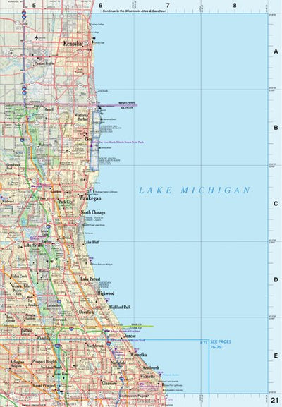 Illinois Atlas & Gazetteer Page 21 Preview 1