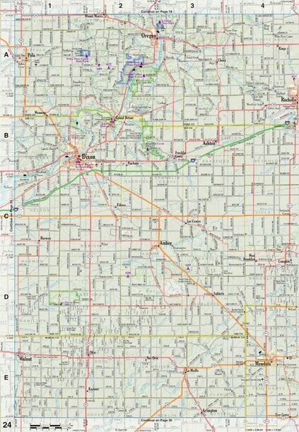 Illinois Atlas & Gazetteer Page 24 Preview 1