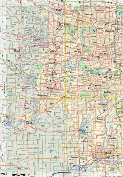 Illinois Atlas & Gazetteer Page 26 Preview 1