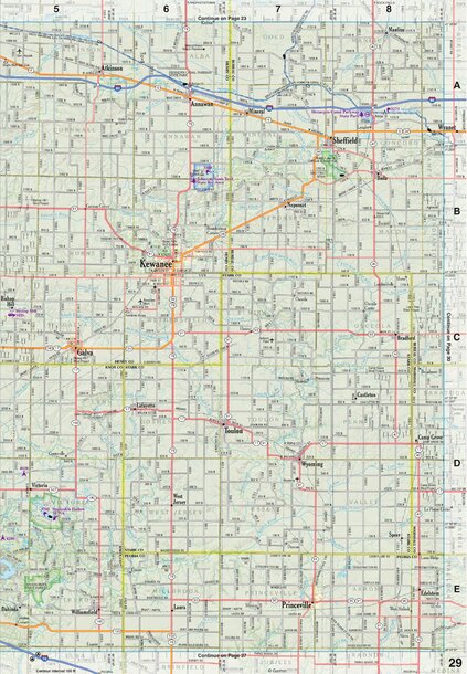 Illinois Atlas & Gazetteer Page 29 Preview 1